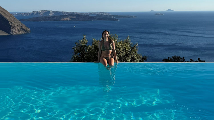 San Antonio Hotel Santorini pool